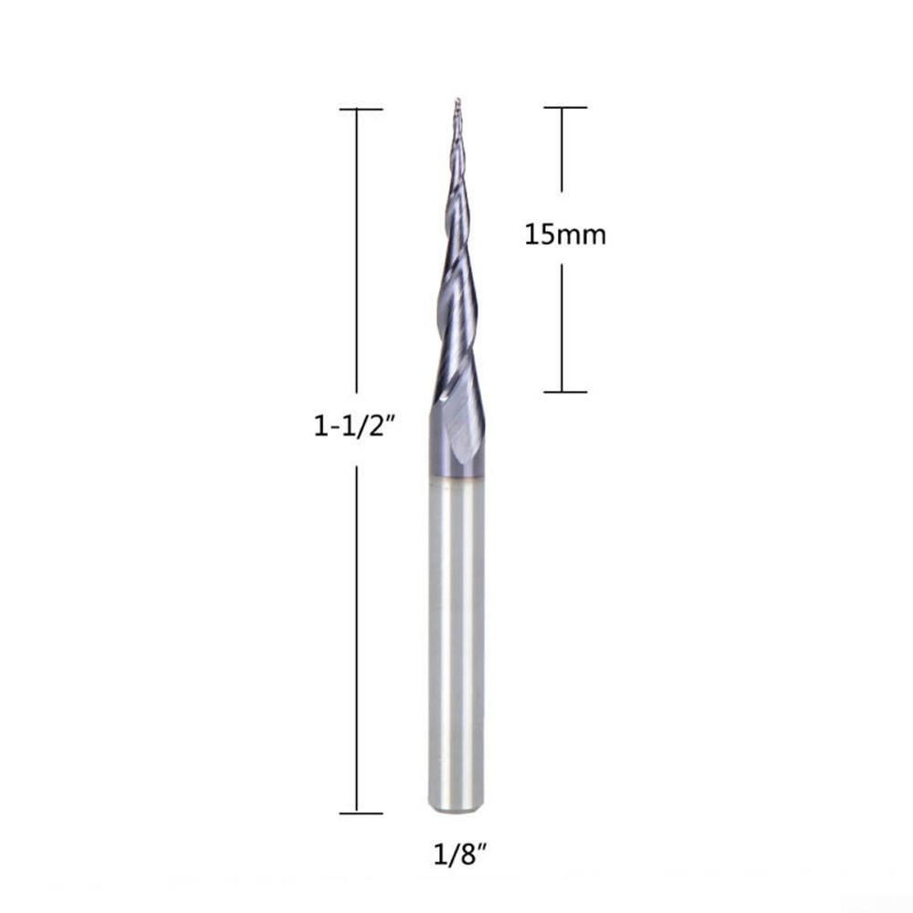 Bit End Mill Tool Equipment 0.25mm 0.5mm 0.75mm 1.0mm Radius Carving 1pc