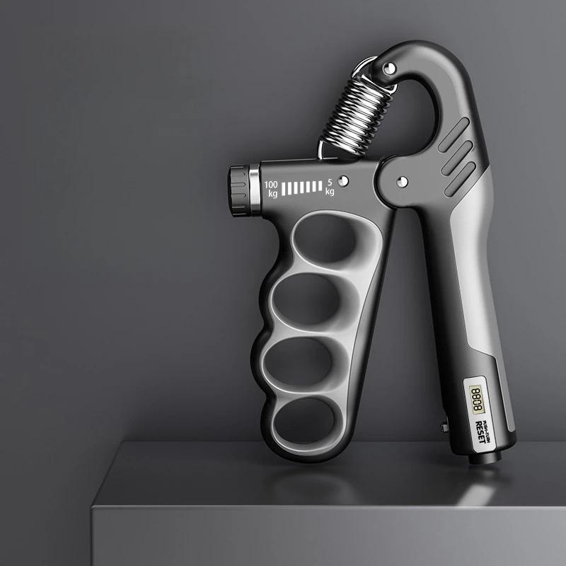 Hand Gripper Gym Wrist Expander Hand Strengthener Adjustable Dynamometer Hand Grip Finger Forearm Trainer Muscles Recover серый