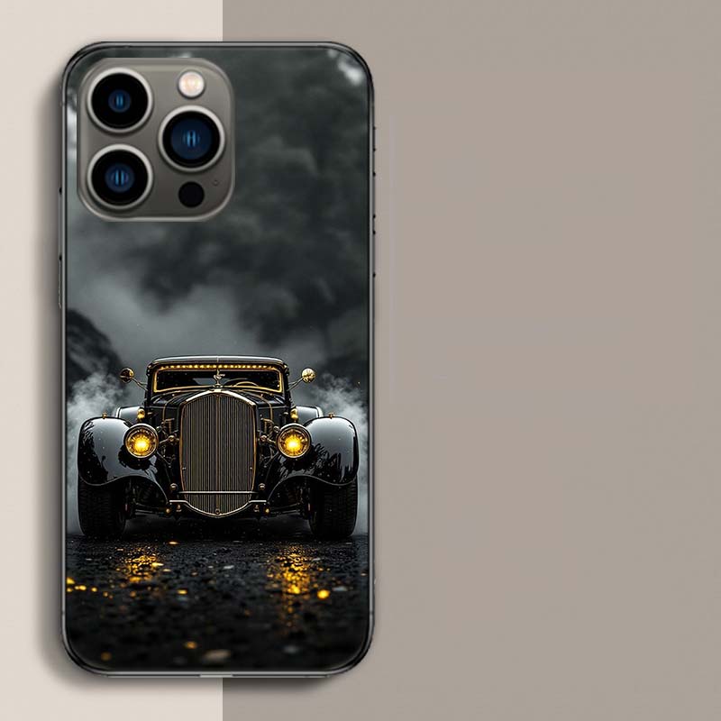 

Стимпанк Автомобильный Чехол для Телефона Для Iphone 17 Air 15 Pro 14 Plus 16 Pro Max 12 13 Mini 11 16E X XS Чехол Милый Fundas iPhone 13