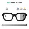 Acetate Frame Brand Black Square Men's Glasses Frame Optical Blue Light Reading Glasses Women Retro Photo Grey Computer Eyewear