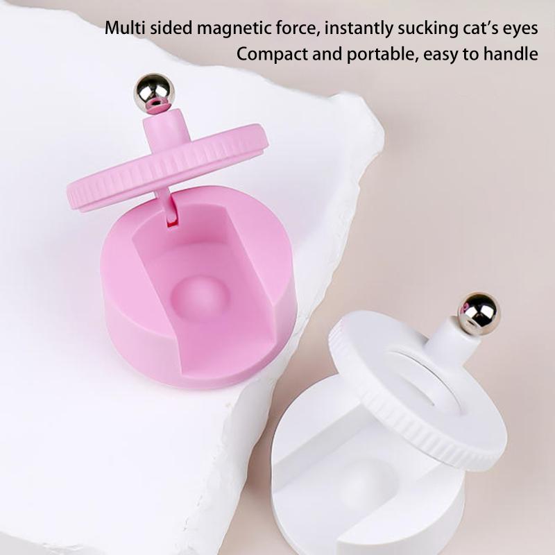 Magnete per Unghie Cat Eye Rotante Effetto Luce Ampia Perline di Vetro Multifunzionale Forte Automatico Magnetico per Unghie Artistiche per Smalto Gel