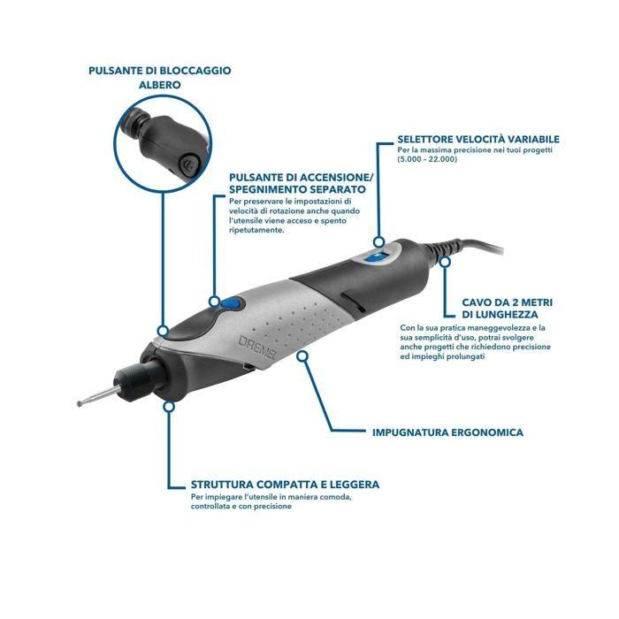 Dremel 2050-15 Stylo+ F0132050JM Outil multifonction + accessoires 17 pièces 9 W