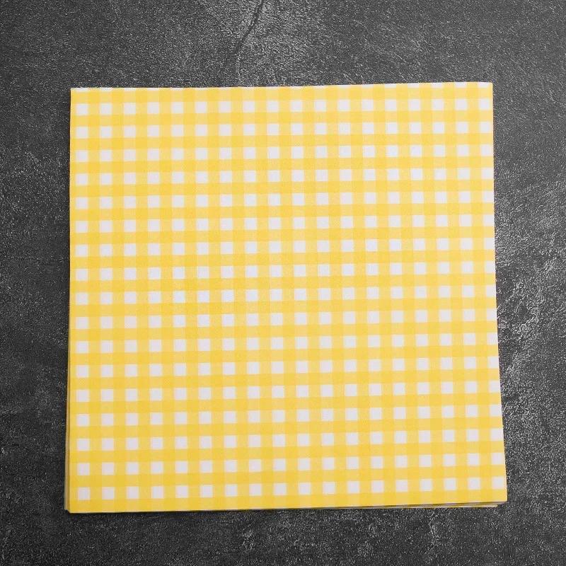 100Pcs Greaseproof Paper Liners Sandwich Wrapping Paper 6 Styles Decor Wax Paper Sheets for BBQ Picnic Festival Party Fast Food