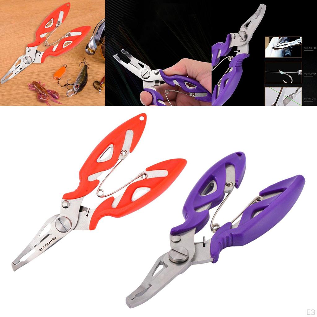Fishing Pliers Gripper Comfortable Handle, Portable Lines Cutter, Gear Lightweight