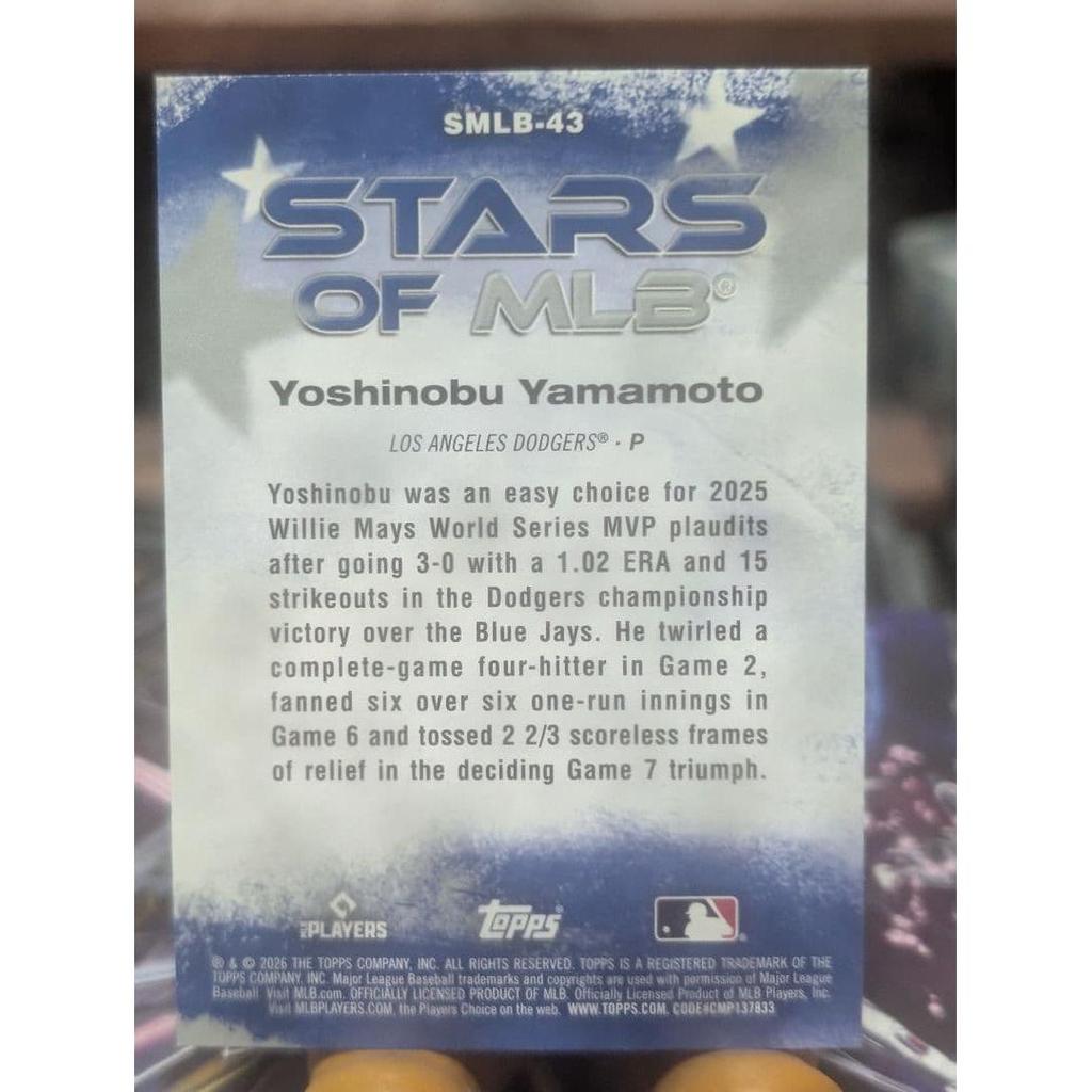 Used Topps Japan Edition Shohei Ohtani Yoshinobu Yamamoto MLB Card
