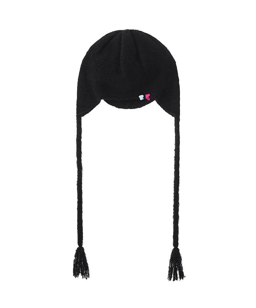 Peneg Ear Flap Hat - Black