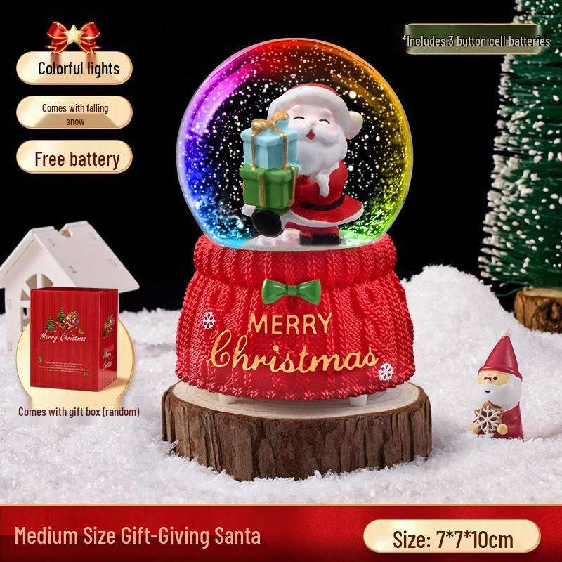 Рождественская карета Санты Снежный шар Музыкальная шкатулка Украшение