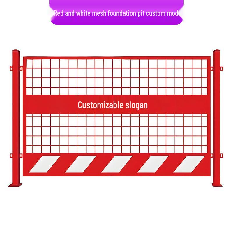 Portable Construction Site Pit Protection and Warning Fence