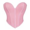 Cute Heart Tube Top Corset Breathable Mesh Off-the-shoulder Shapewear Can Be Worn Outside Sexy Vest Top Bone Coat