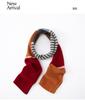 Women's Korean Style Cashmere Scarf - Contrasting Colors, Pure, Warm, and Versatile for Autumn/Winter