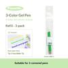 Planwith 3-in-1 Multi Gel Pen,Ins Pastel Color 0.5mm Effortless Writing For Color-Coded Notes,Journaling,Highlighting,Studying