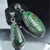 Pendant Healing Stone 925 Silver Chrysocolla 109.30 Ct Oval-Pear Cut Gemstone AR-1712-S
