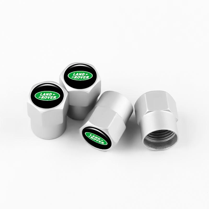 4Pcs Premium Metal Car Wheel Tire Valve Caps Dust Covers For Land Rover Range Rover Evoque Velar Discovery SVR L322 Accessories XS3