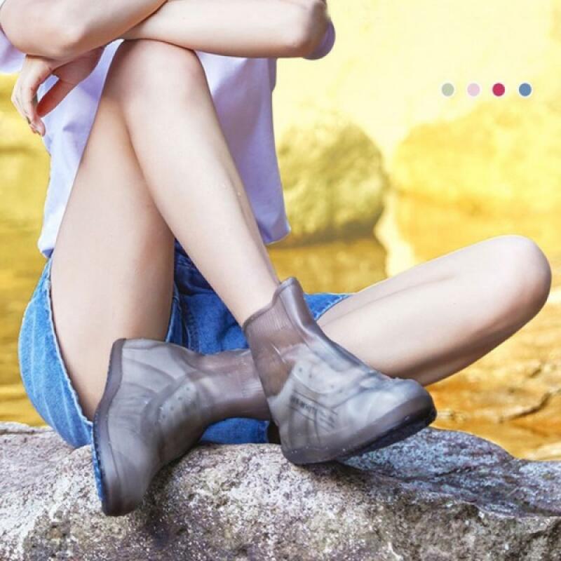 Водонепроницаемый чехол для обуви на сезон дождей, 2 шт., чехол для дождевиков White XL