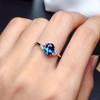 Trendy Sapphire-Inspired Open Ring for Women