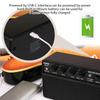 Mini Portable Guitar Practice Speaker KOKKO 10W Small Electric Guitar Amp for Daily Practice Street Performances Rechargeable