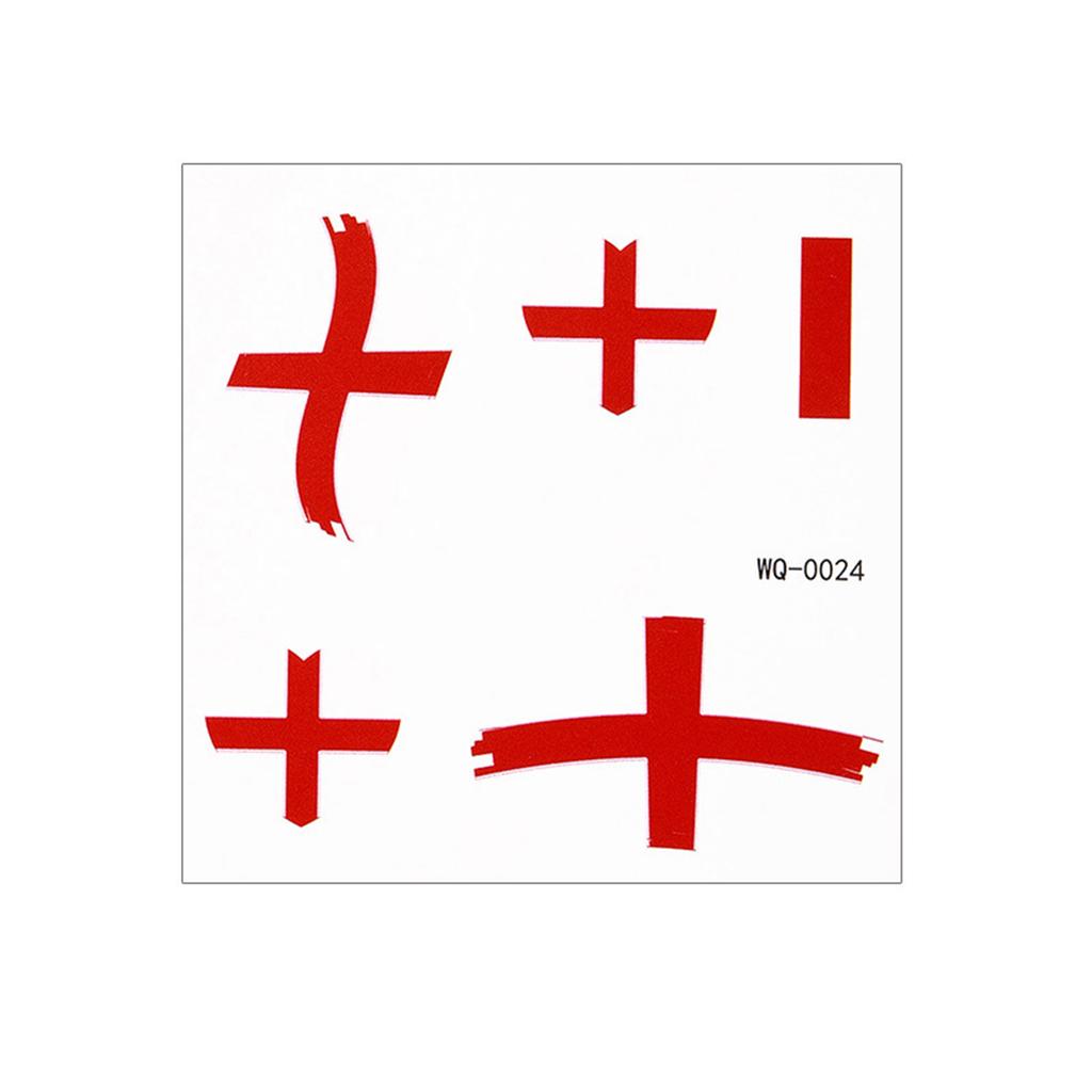 40 Sheets Country Flag Face Stickers Waterproof Tattoo Stickers Flag Face Tattoo for Football Fans Sports Events Party Supplies