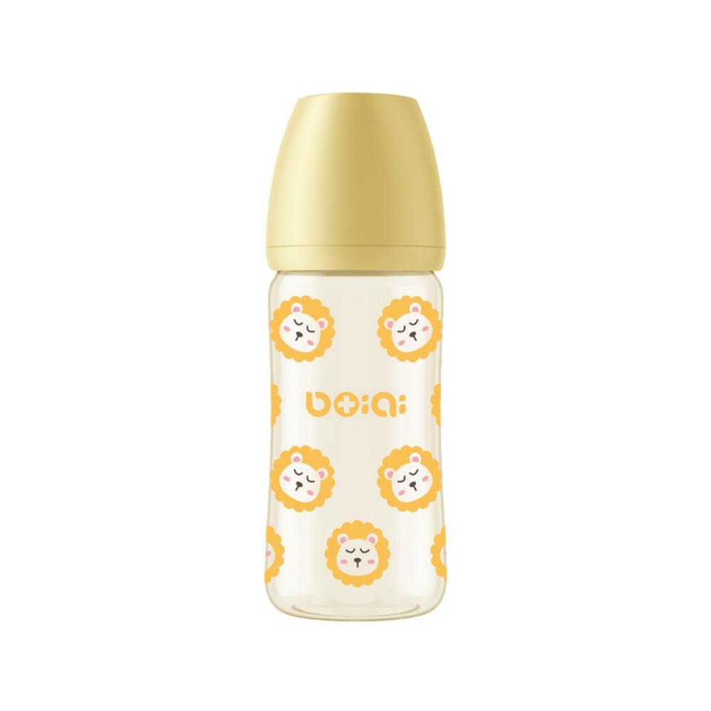 PP Baby Milk Bottle Silicone Nipple Baby Bottle With Handle 270ml Baby Bottle Feeding Utensils
