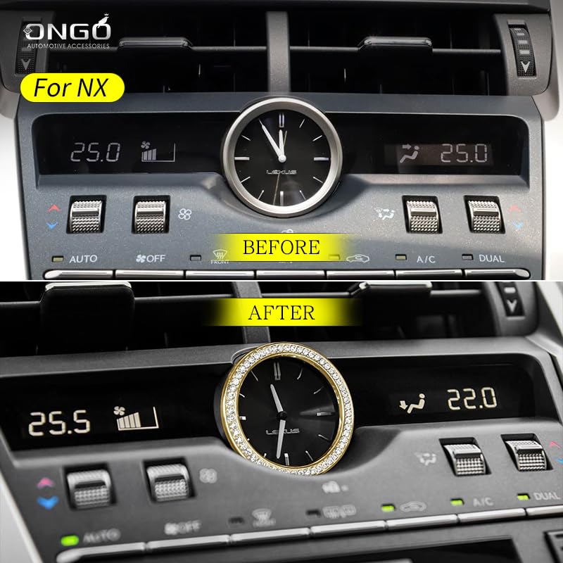 ONGOXD Old Car Model Lexus NX10 Series/RX/ES/IS/CT/GS/RC Car Volume Control Dial Watch Decoration Ring