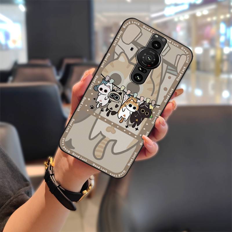 Soft Case Fashion Design Phone Case For Sony Xperia Pro-I Durable Back Cover Shockproof Phone Pouch Graffiti Waterproof