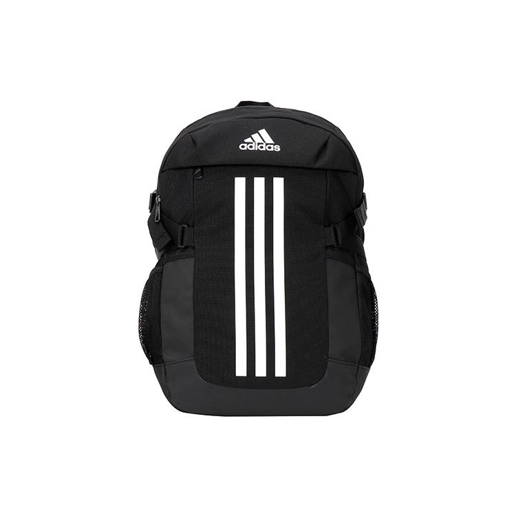 Adidas Power Vi Three Stripes Polyester Backpack Unisex Backpacks Black HB1324 Black
