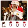 Festive Santa Claus Hat With Reindeer Headpiece Christmas Gift Wholesale