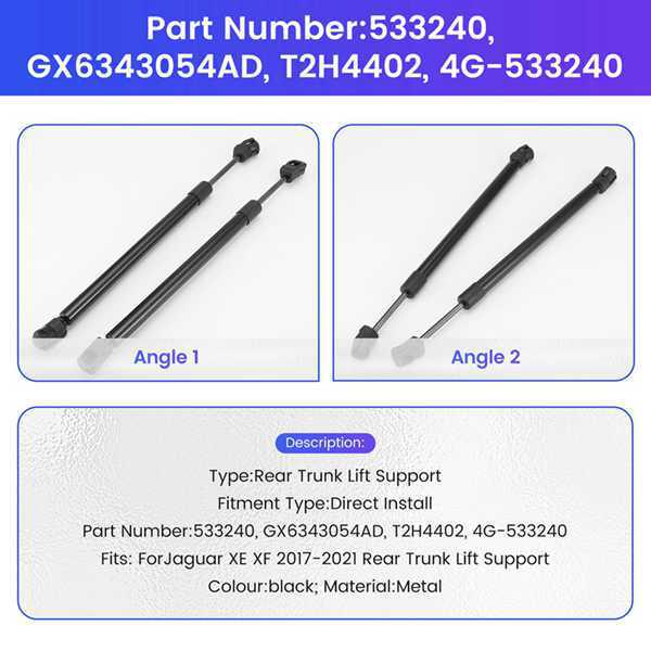 1 Pair T2H4402 GX6343054AD 4G-533240 for 17-21 Jaguar XE XF