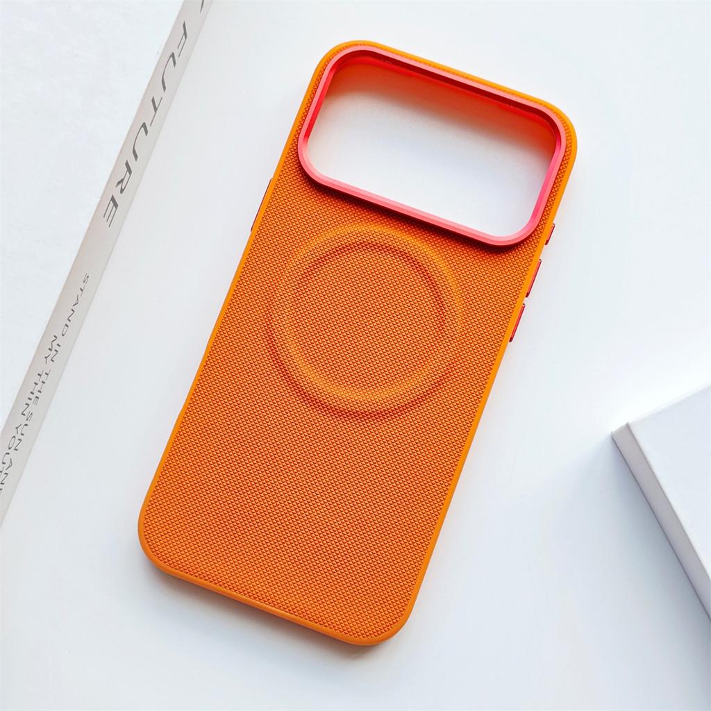 Leather Magnetic Phone Case for Iphone 17 Pro Max 17 Pro 17 Air for Magsafe Wireless Charging Shockproof Leather Hard Back Cover