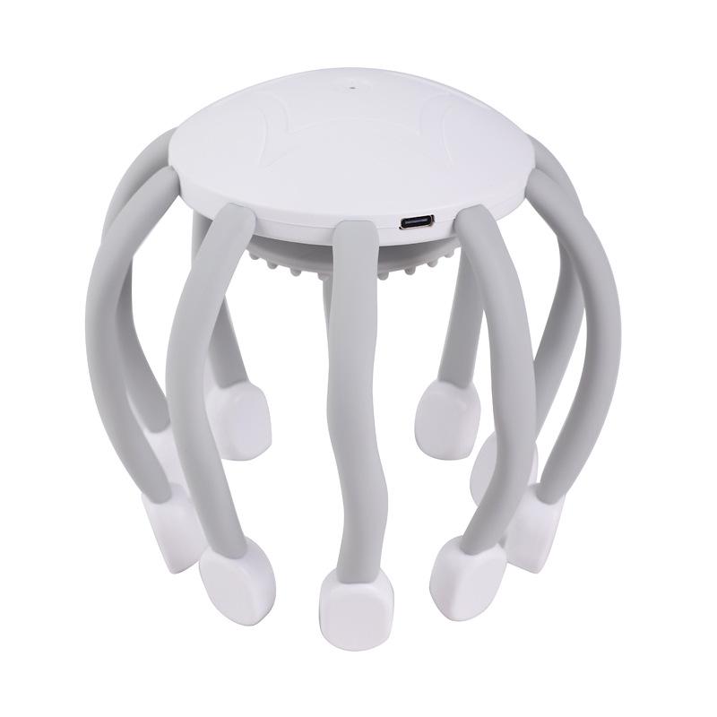 

Многочастотный электрический массажер для головы - Осьминожья лапа для облегчения головной боли и декомпрессии белый/слоновая кость