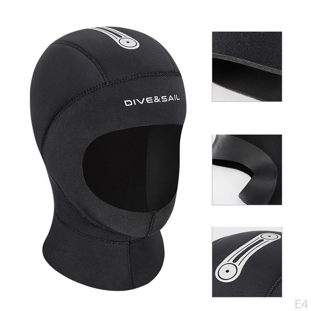 Dive Hood 5mm Neoprene Wetsuit Hat Warm Surfing Swimming for Women Men Underwater Scuba