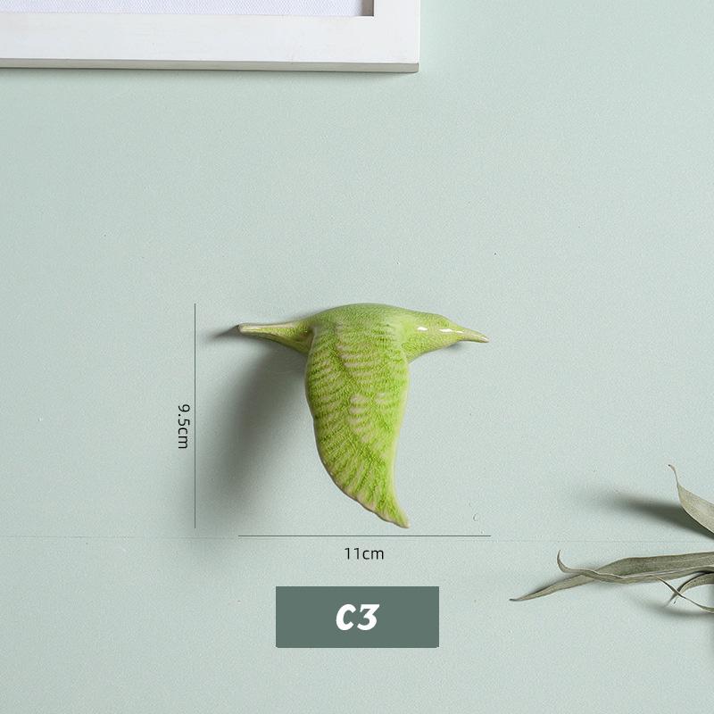 3D keramičtí ptáci závěsný přívěsek na stěnu domácí ozdoby dekorace pozadí TV řemesla závěsná dekorace obývacího pokoje ruční práce