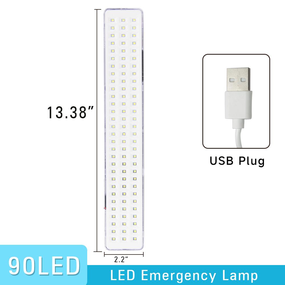 30 90 LED Emergency Light Handheld Firefighting Lamp Wall Mount Emergency Evacuation Light Night Hangable Camping Lantern