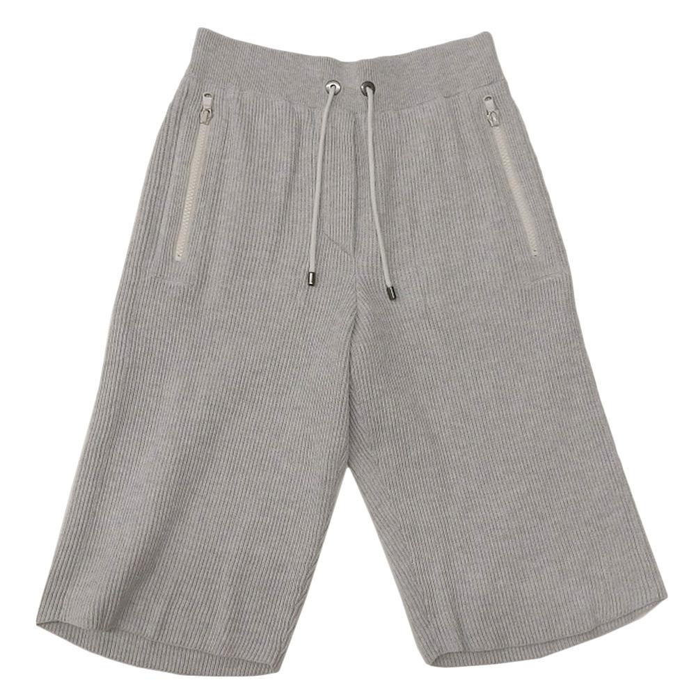 Brunello Cucinelli Beautiful Cotton Knit Ribbed Shorts Bottoms for Women, Grey, XXS, 21 Years MI9197799JAP Bottoms XXS grayUsed