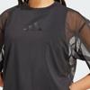 Adidas Loose Fit Solid Color Crew Neck T-Shirt Women tops Black JM3737