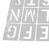 42pcs Spray Paint Stencil Colored Drawing Portable DIY Alphabet Template Stencil for Home