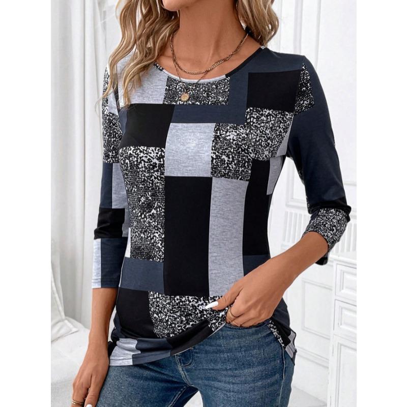 

Женская футболка, 3D-печать, круглый вырез, длинный рукав, повседневная, легкий топ, Хэллоуин, хип-хоп, большой размер, модная 5XL