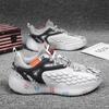 Shoes Men's Spring and Summer New Fish Scale Flying Woven Mesh Sports Shoes Youth Outdoor Fashion Trend Casual Running Shoes