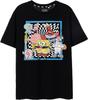 SpongeBob SquarePants Mens Short Sleeve T-Shirt _ Checkerboard Sponge Bob & Friends Black Graphic Tee _ Iconic Cartoon Top