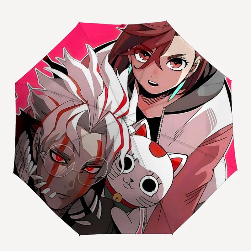 1pc Anime Character Umbrella, Automatic Opening Folding Design, Outdoor for Fans, Travelers & Daily Use, Perfect Gift for Anime Lovers.L103