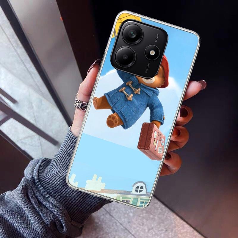Cute P-PaddingtonS Bear Phone Case For Xiaomi Redmi Note 10 11 12 13 14 15 Pro Plus 11S 12S 14S 11T 11E 10S Soft TPU Back Cover