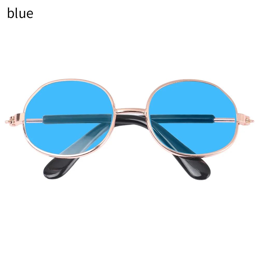 8.5cm Miniature Doll Sunglasses Metal Round Frame Glasses Lovely  Doll Eyeglasses For Blythe Doll Accessories Kids Toys