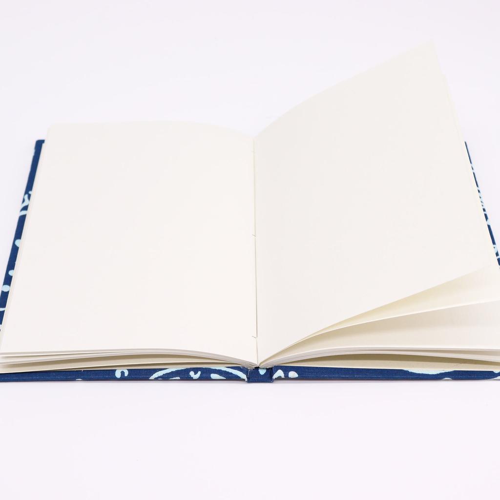 Notebook Cotton 20x15cm 96 Pages Indigo Fish
