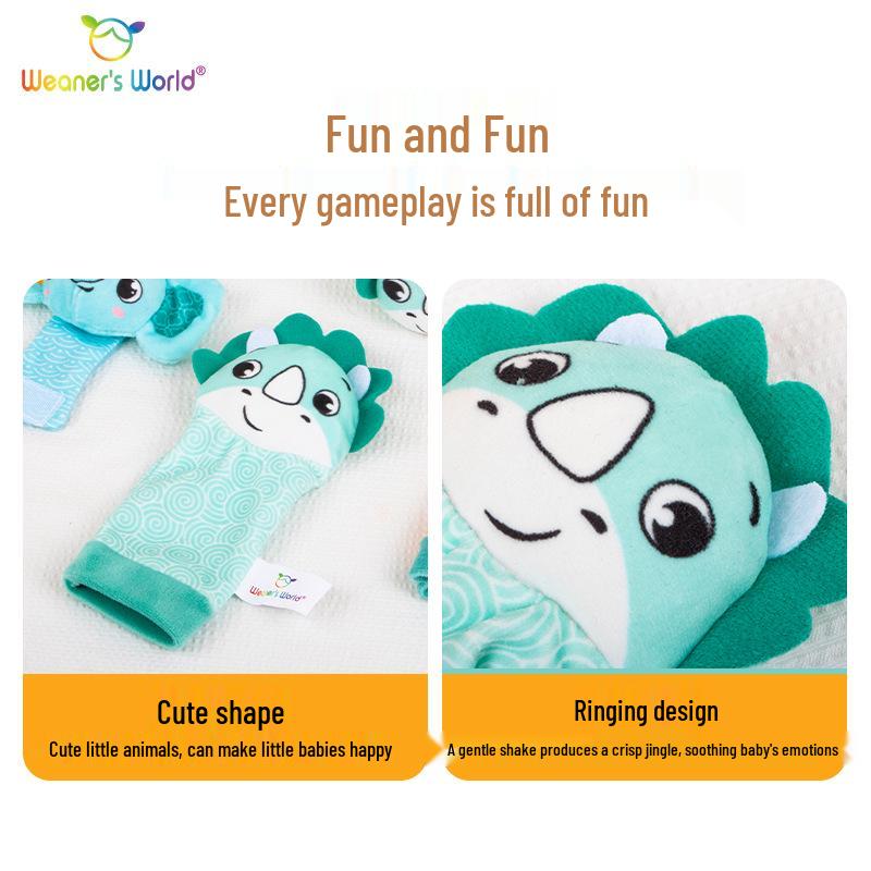 Newborn Baby Rattle Wristband and Socks Set, Educational Toy for 0-2 Years