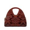 High-end, Light Luxury, Retro Ethnic Style Handbag, Genuine Leather Bag for Middle-aged Mothers, Single-shoulder Crossbody Bag