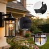 IP55 Outdoor Waterproof Wall Lamp Clear Glass Shade Wall Lamps Waterproof Rust Proof Courtyard Lamps Corridor Garden Lights