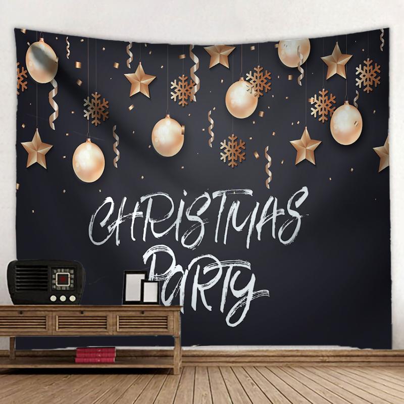 Christmas Balls And Snow Wall Hanging Tapestry Christmas Wall Hanging Tree Wall Hanging Gorgeous Christmas Tree Fireplace Gifts