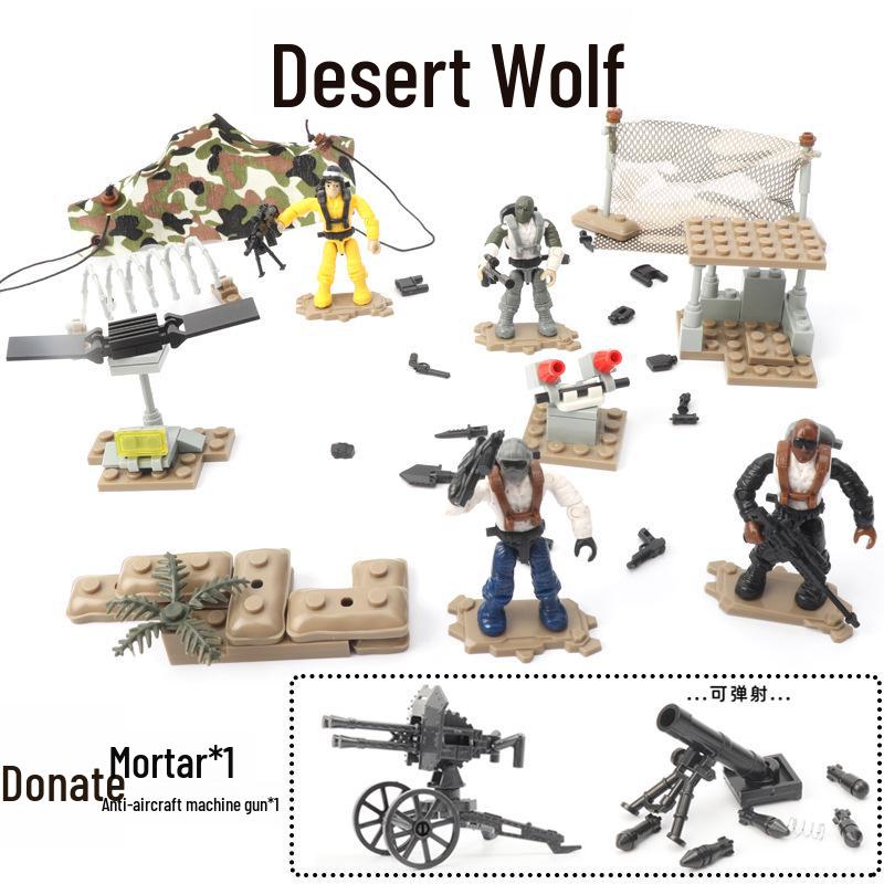 Movable Military Minifigure Building Blocks for Boys