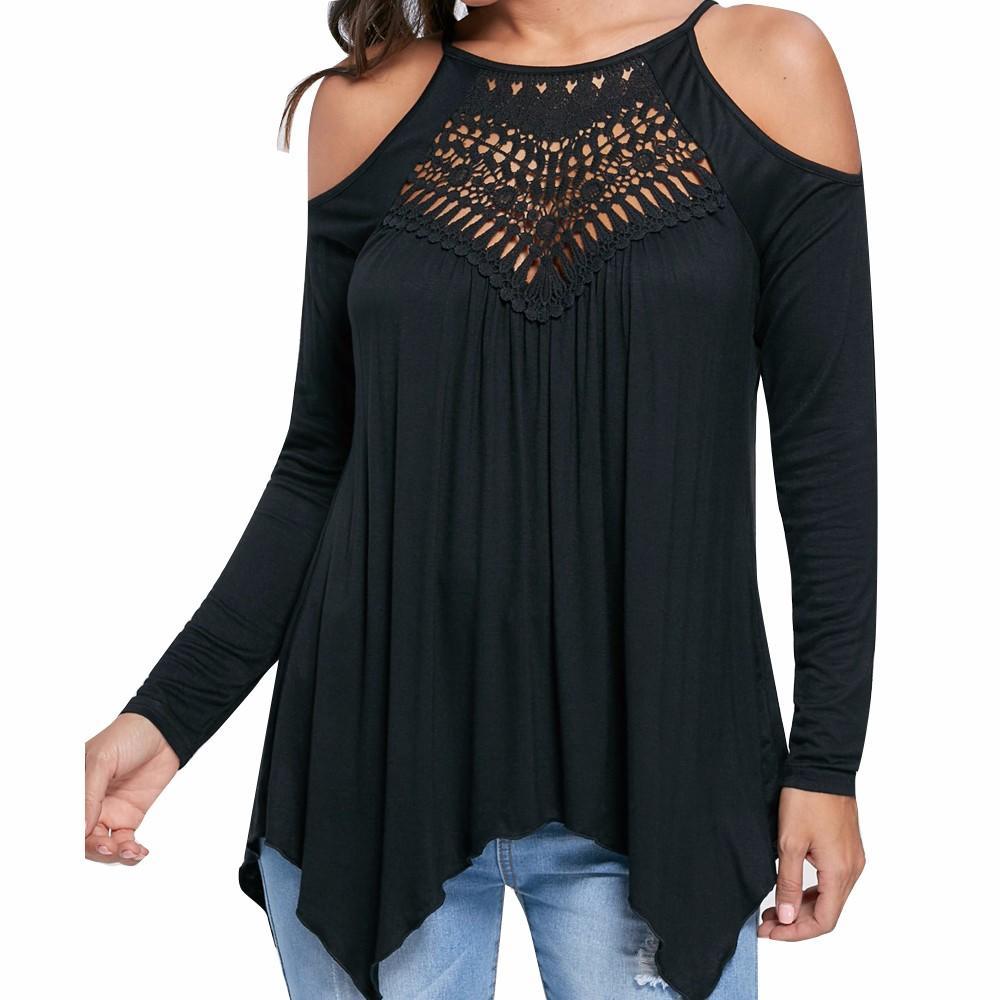 Rrive Women Pure Color Short Sleeve Cold Shoulder Hollow Out T-Shirt Tee Top Rrive Women Pure Color Short Sleeve Cold Shoulder Hollow Out T-Shirt Tee Top