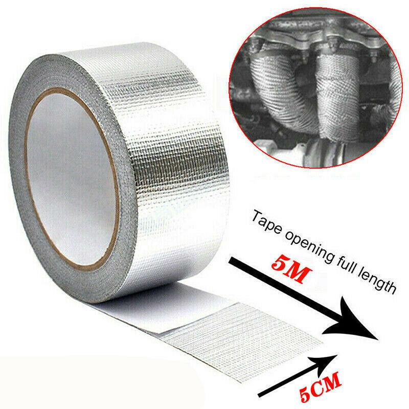 Exhaust Pipe Insulation Tape 6 Zip Ties Aluminum Foil