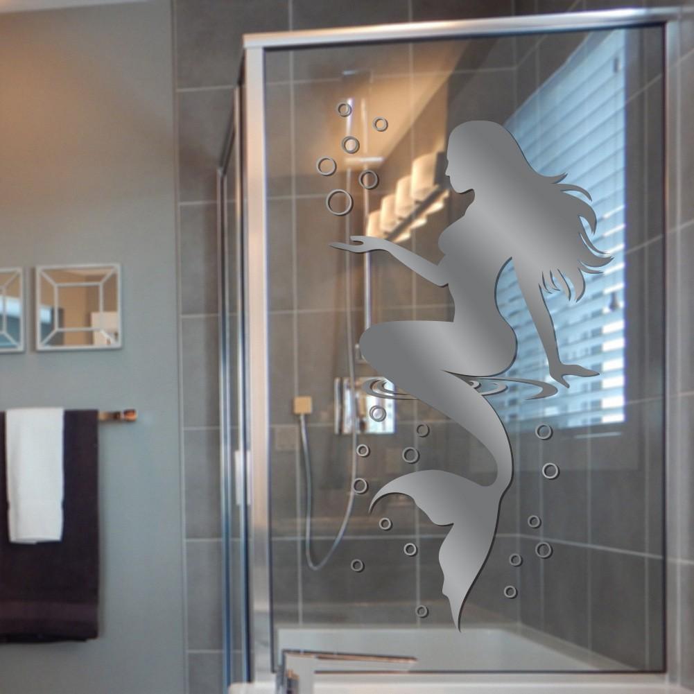 

Очаровательная наклейка на стену «Русалка» Домашнее украшение Долговечная 57*30